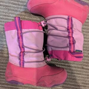 CROCS Pink and Purple Soles